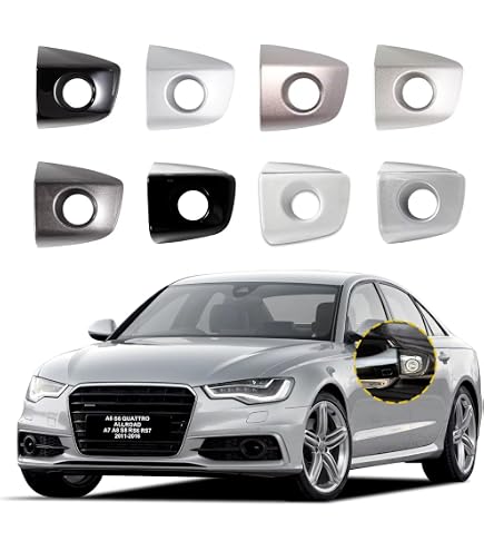 アウディ Amazon.com: CNUPSM Car Exterior Door Handle Key Hole Trim LH Side